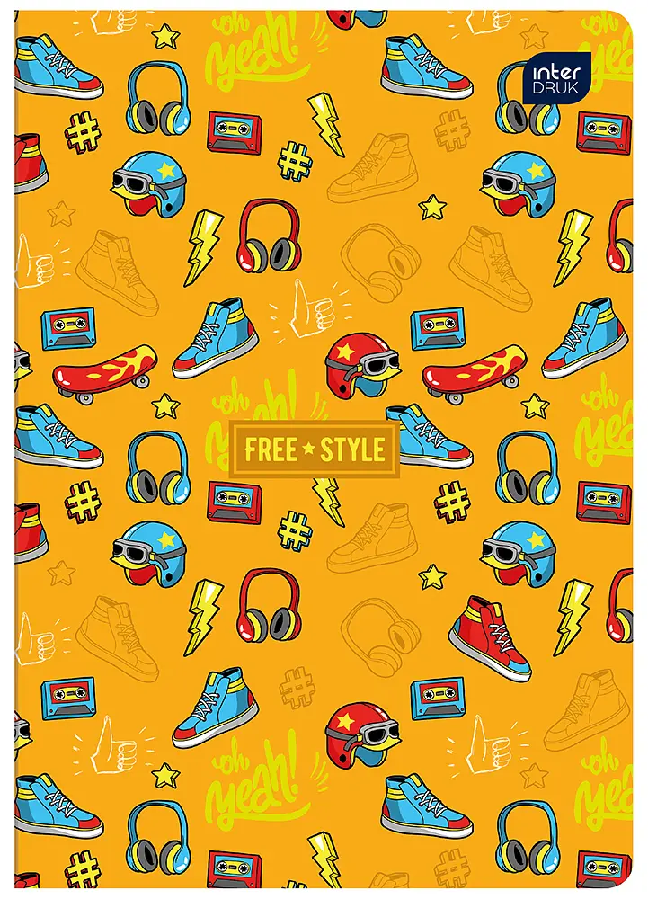 Зошит Interdruk Free style клітинка A5 24 аркуша 8 шт. (298720-8) - фото 4