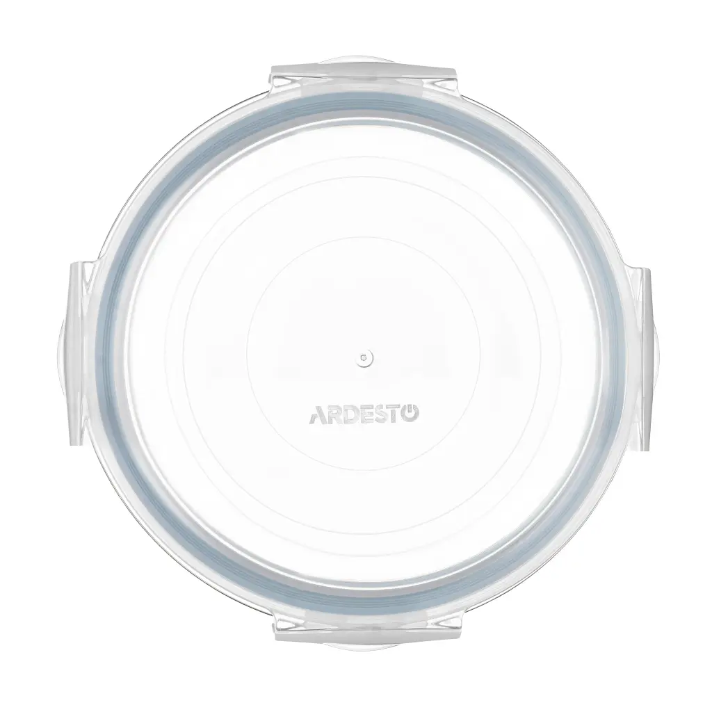 Харчовий контейнер Ardesto Gemini круглий, 0.62л, боросилікатне скло, прозорий (AR1262BRD) - фото 4