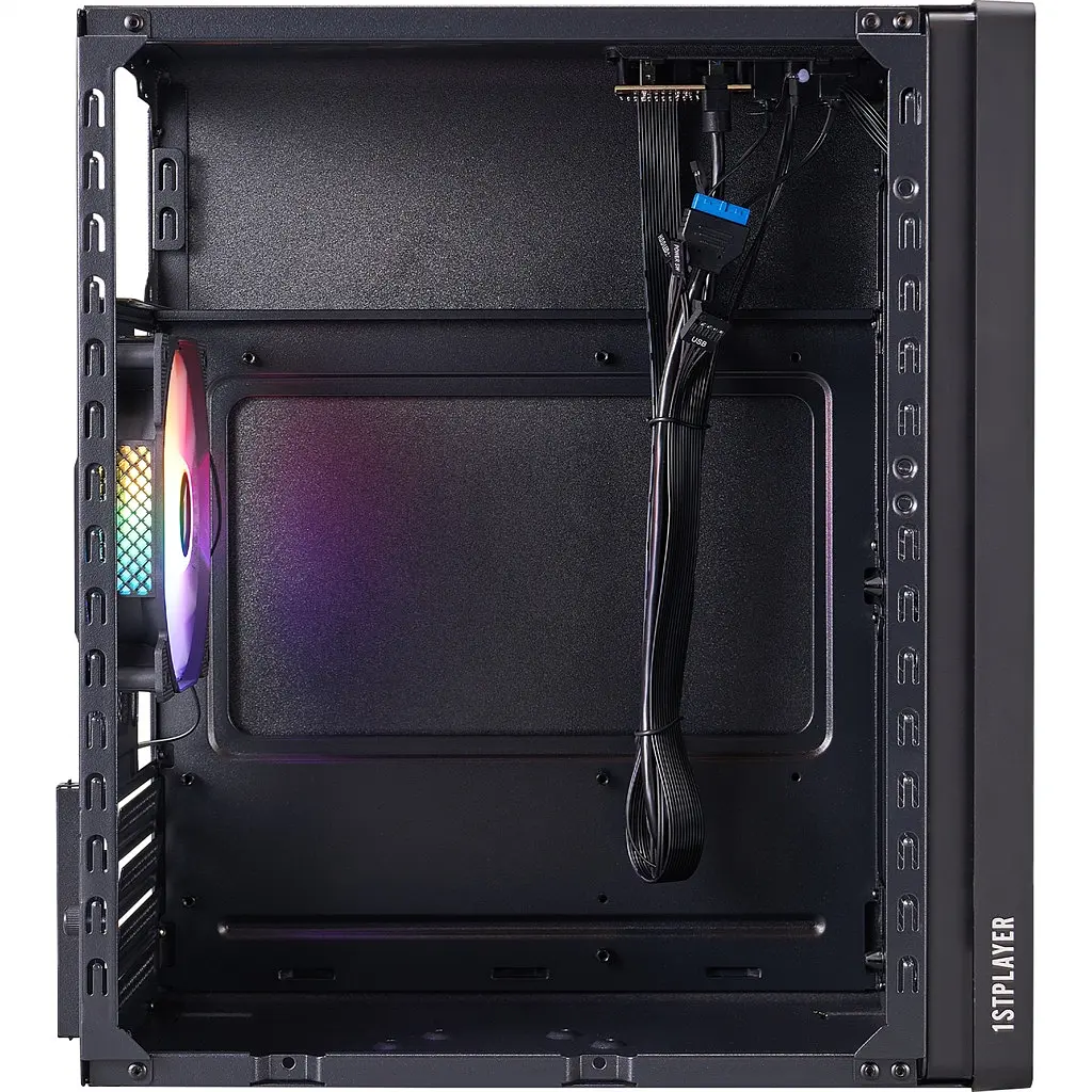 Корпус 1stPlayer WD1-BK-3F1 Чорний - фото 5