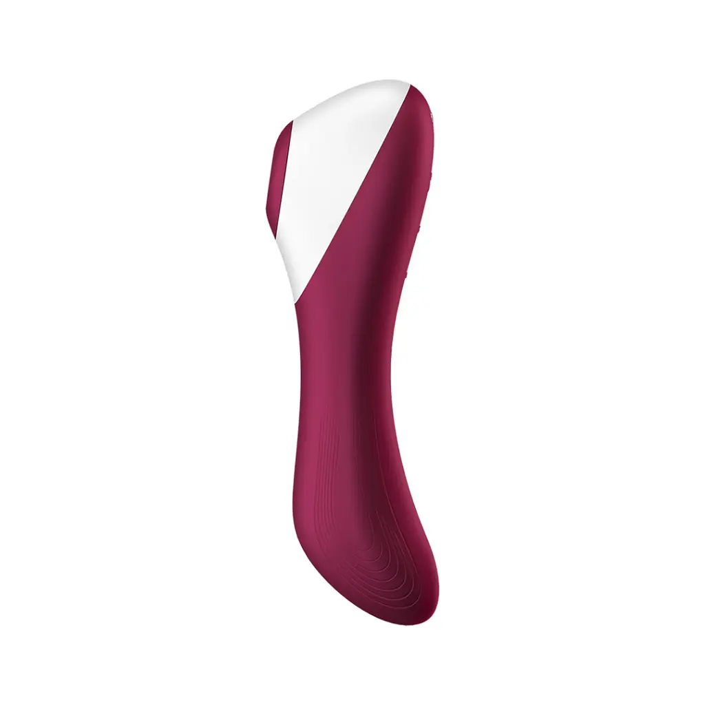 Вакуумный стимулятор клитора с вибрацией Satisfyer Dual Crush бордовый - фото 4