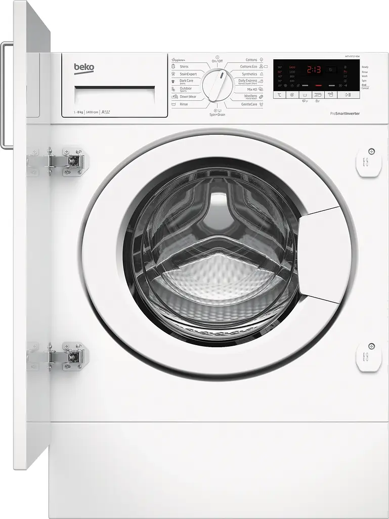 Пральна машина Beko вбудована WITV8712X0W - 56см./8 кг./1400 об/15 програм/LED дисплей/А+++ (WITV8712X0W) - фото 1