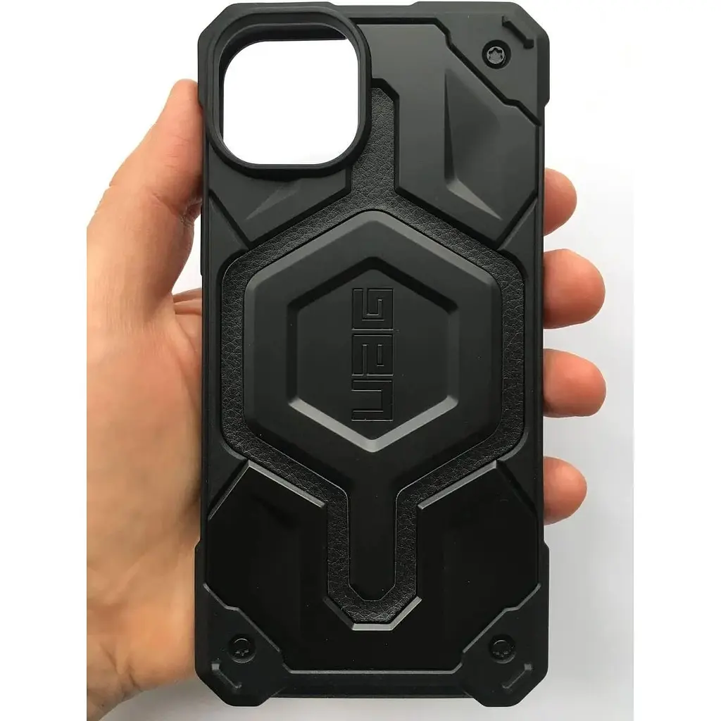 Оригинальный противоударный чехол UAG Monarch Pro MagSafe для iPhone 14 Plus/15 Plus Black 114029114040 - фото 4