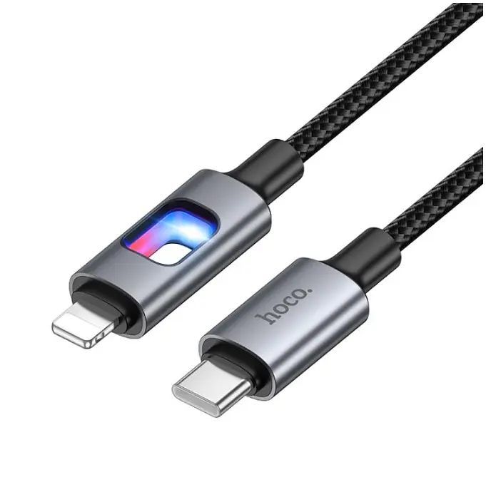 Кабель Hoco U144 New PD27W charging data cable iP Black