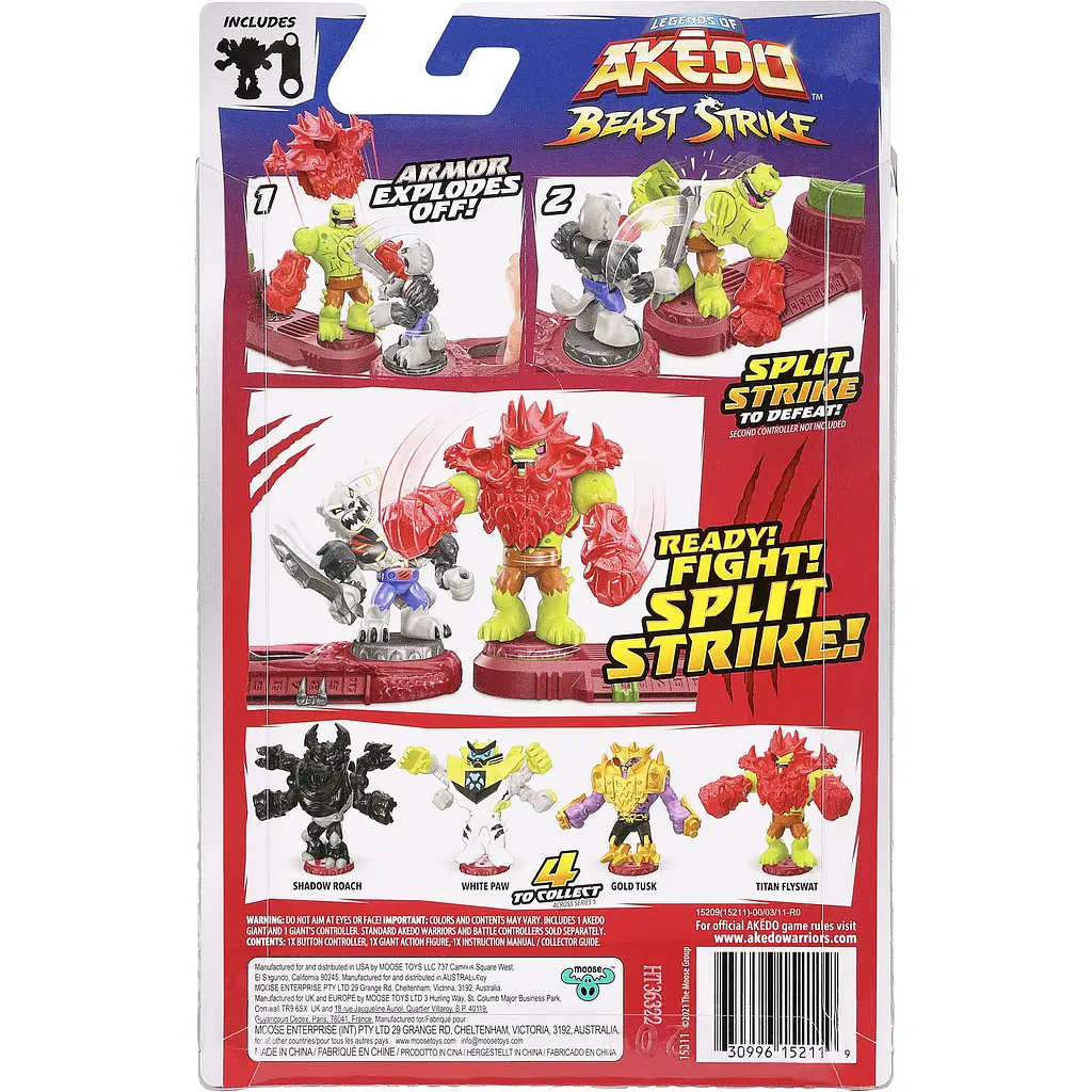 Ігровий набір Akedo Beast Strike Батл гігантів Вайт Паф (123322) - фото 4