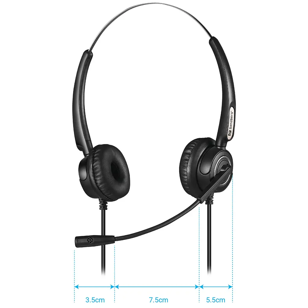 Гарнітура Sandberg Office Headset Pro Stereo ,USB, Чорний - фото 4