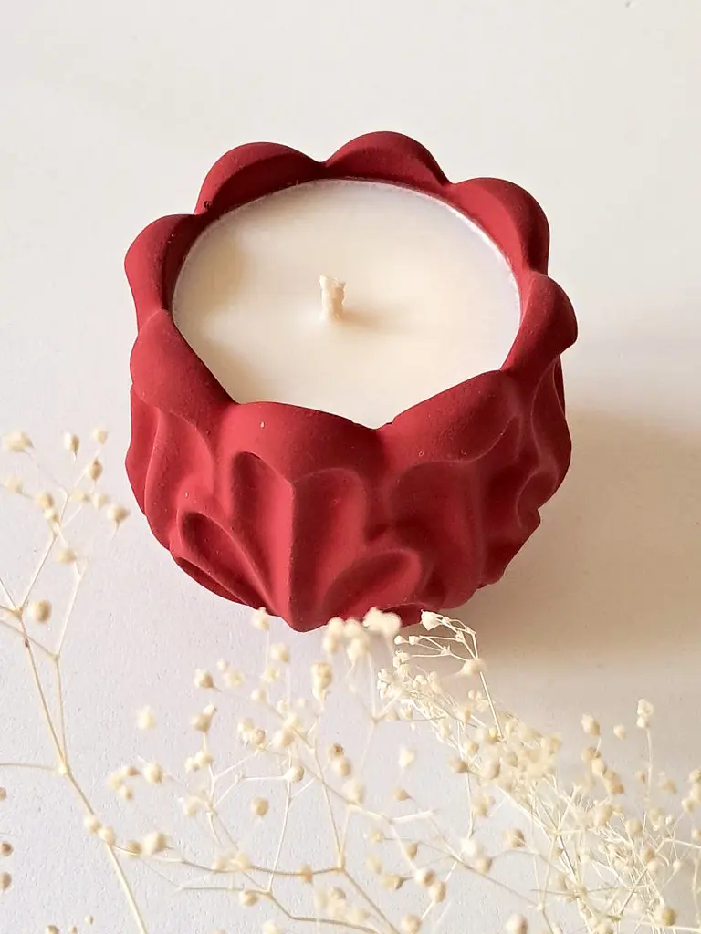 Еко свічка ручної роботи Svich Shop Квітка - фото 3