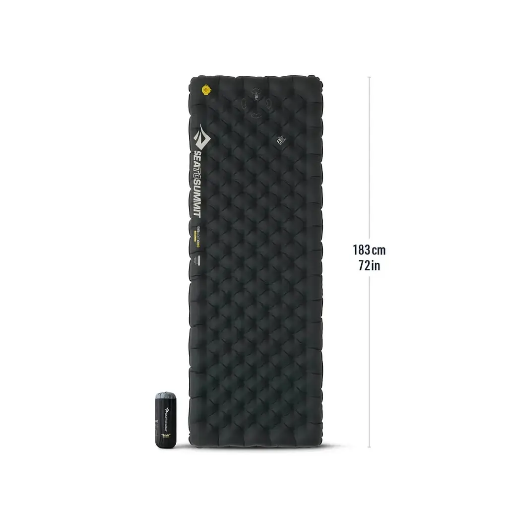 Килимок надувний Sea To Summit Ether Light XR Pro Insulated ASC Mat Regular Rectangular Wide Black (1033-STS ASL051142-290103) - фото 3