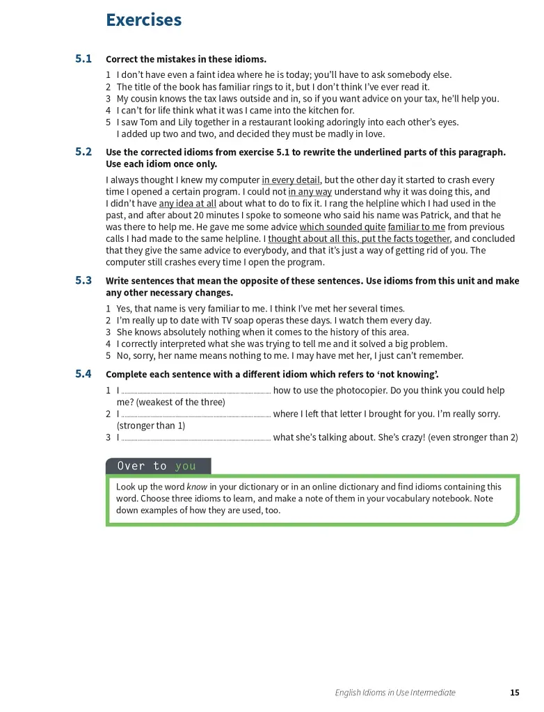 English Idioms in Use 2nd Edition. Intermediate - фото 11