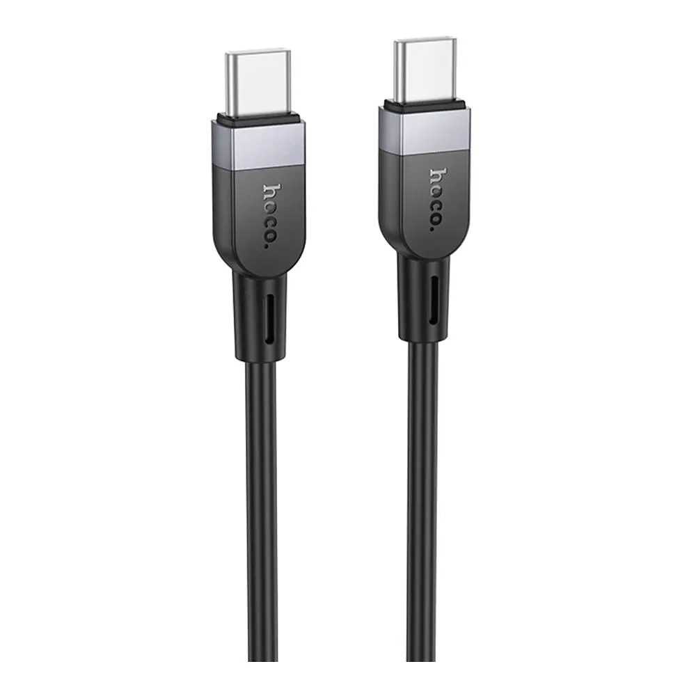 Кабель синхронізації Hoco X109 Silicone 60W/3A Type-C to Type-C 3m Black (35922_3605826) - фото 2