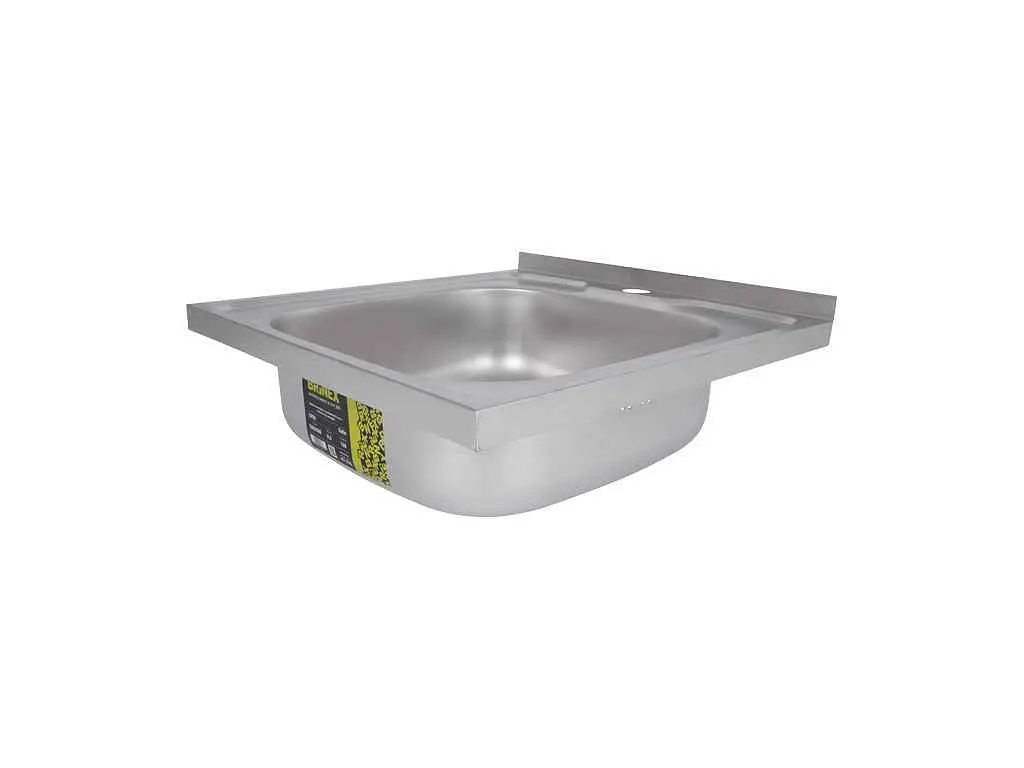 Мийка накладна Brinex 500х500х160мм 1 5050, Satin 0,6мм BRIN5050SAT06 - фото 4