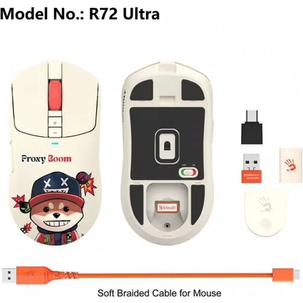 Мышь Bloody R72 Ultra Wireless Proxy Boom [162950] - фото 9