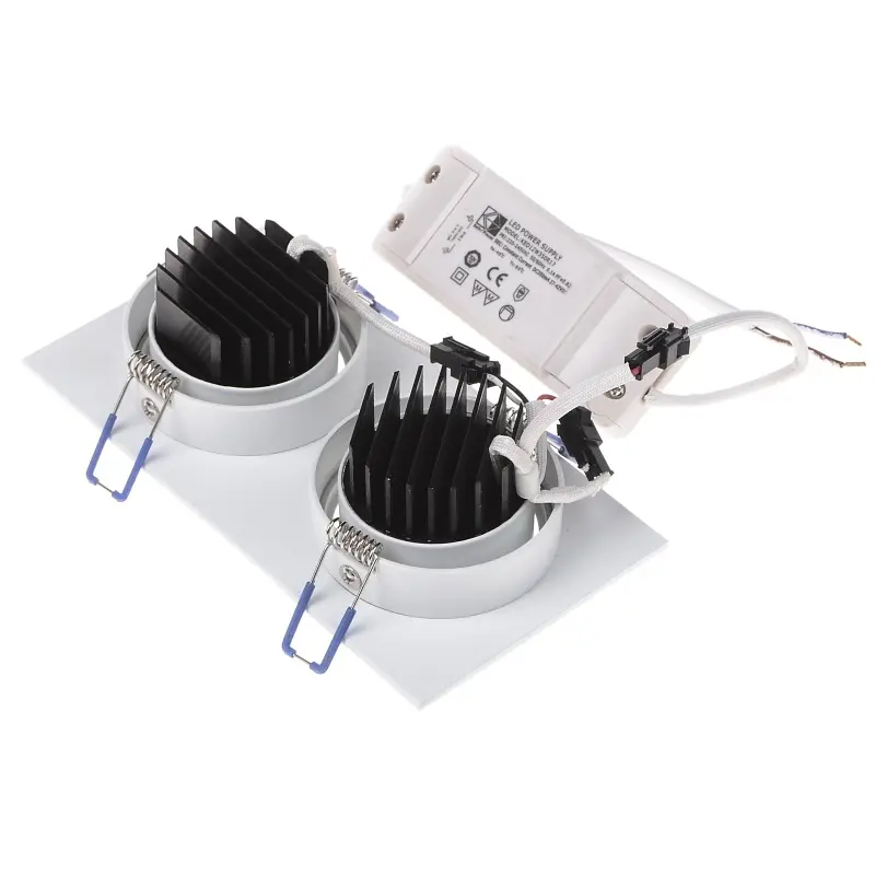 Світильник стельовий Brille LED врізний LED-173/2x5W NW WH 32-192 - фото 5