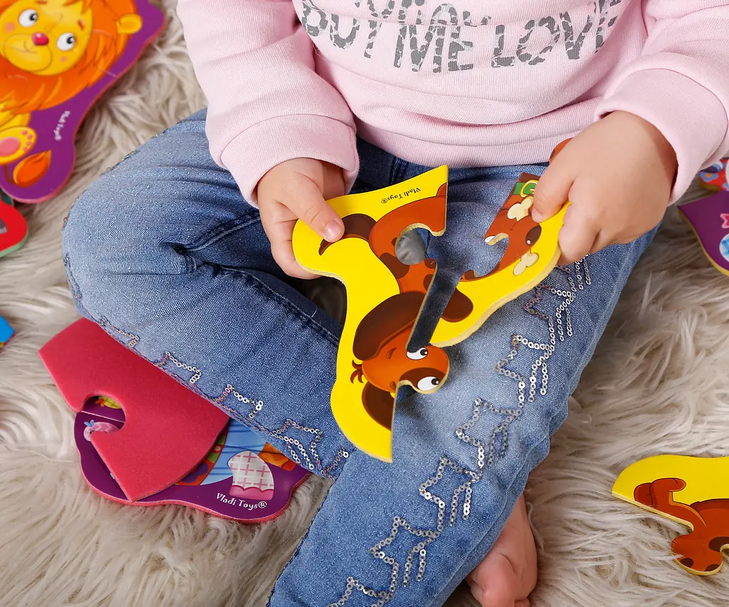 Бебі пазли Vladi Toys Дитинчата. Ферма, укр. мова, 15 елементів (VT1106-87) - фото 3
