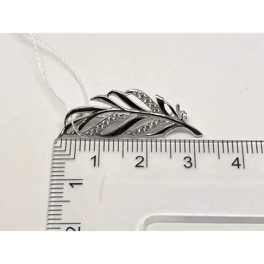 Золота брошка Імперія золота з фіанітами. БШ128БИ - фото 4