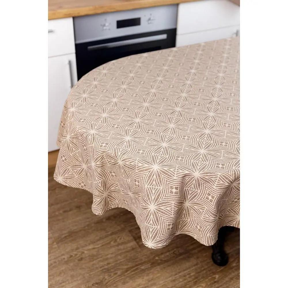 Скатертина Прованс Кориця овальна 133х180 см коричнева (41199) - фото 3