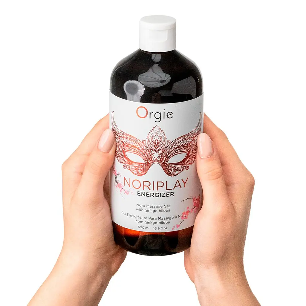 Гель для NURU-масажу Orgie - Noriplay Energizer (500 мл), екстракт гінкго білоба, захисне простирадло Orgie 21296; 69-21296; 71250051331; OR21296; SX1527 101151 - фото 4