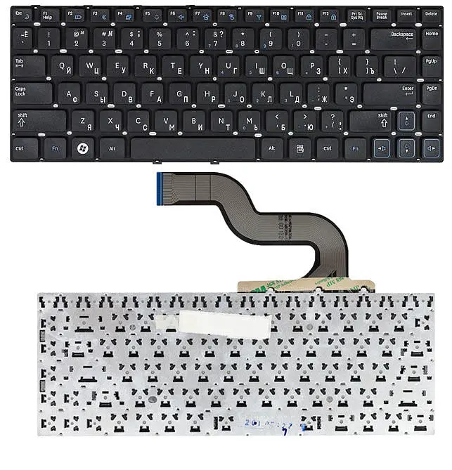 Клавіатура для ноутбука Samsung (RC410) Black, (No Frame), RU/EN - фото 3