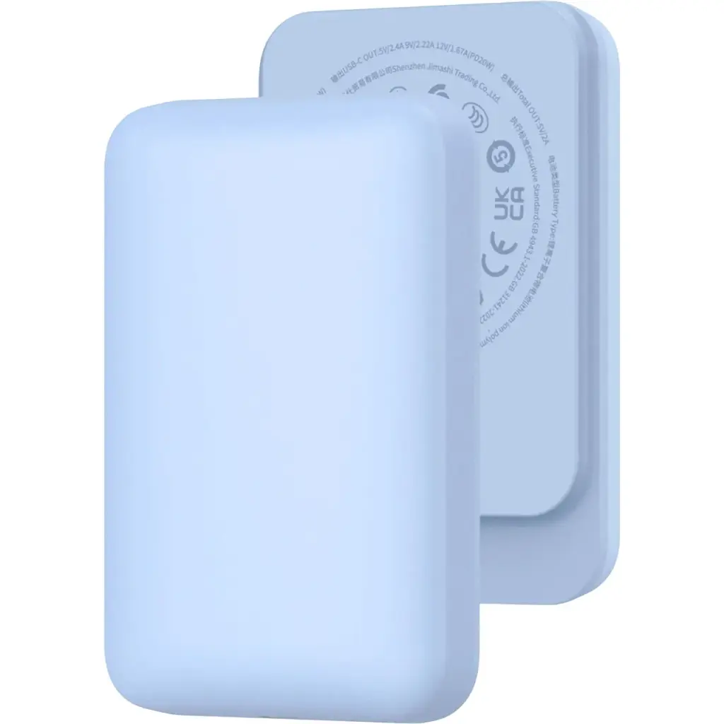 Зовнішній акумулятор WiWU Magnetic Wi-P037 5000mAh Blue [142835] - фото 2