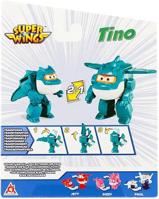 Ігрова фігурка-трансформер Super Wings Transforming Тіно (Tino) 10 см (EU780623) - фото 5