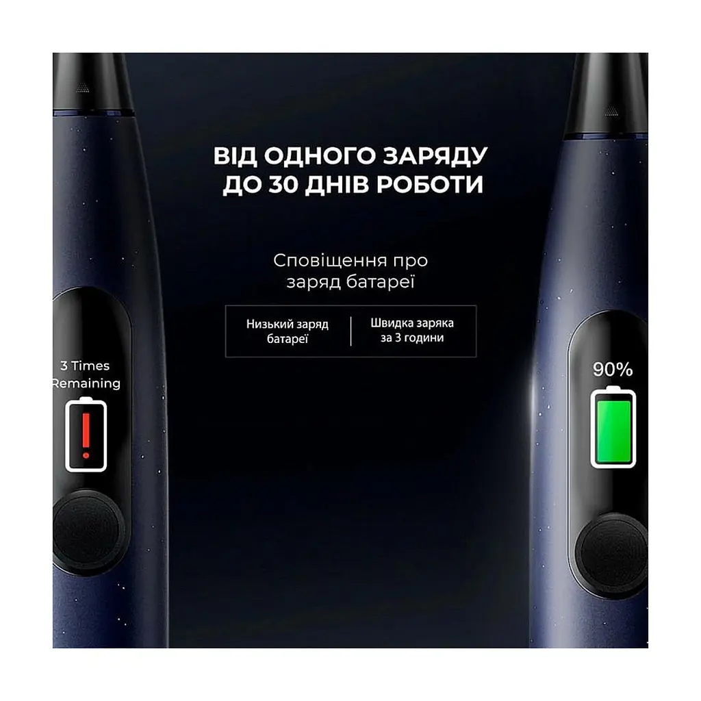 Электрическая зубная щетка Oclean X Plus Pro Digital Blue (6970810556186) - фото 10