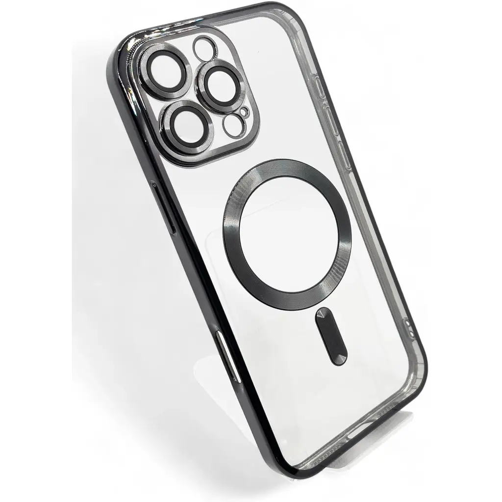 Чохол-накладка BeCover TPU Chrome Case (MagSafe) для Apple iPhone 16 Pro Black (712080) - фото 2