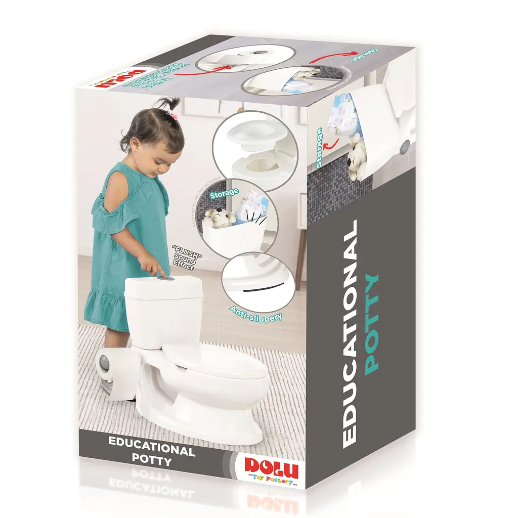Навчальний горщик-унітаз Dolu, білий (7051) - фото 8