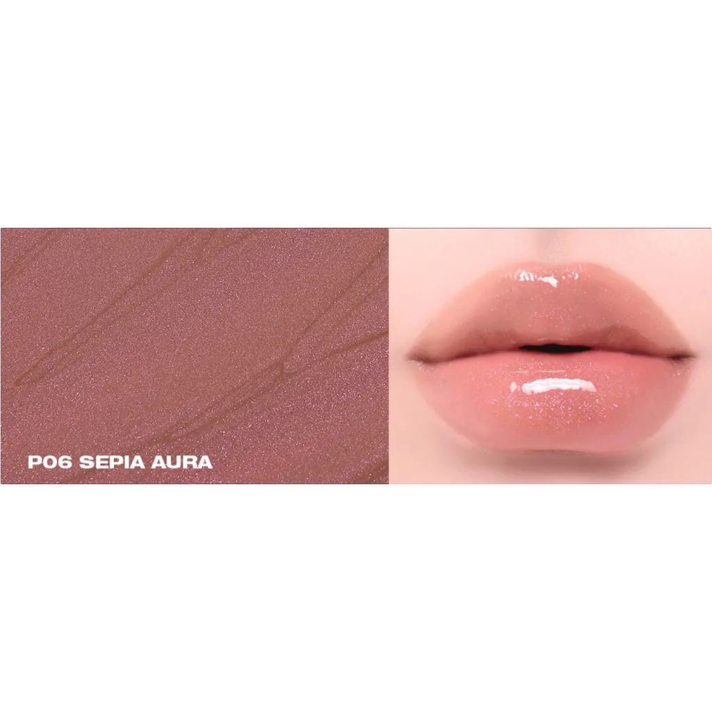 Блиск для губ Huemi Melting Glaze Lip Gloss P06 Сепія-аура 3.6 мл - фото 4