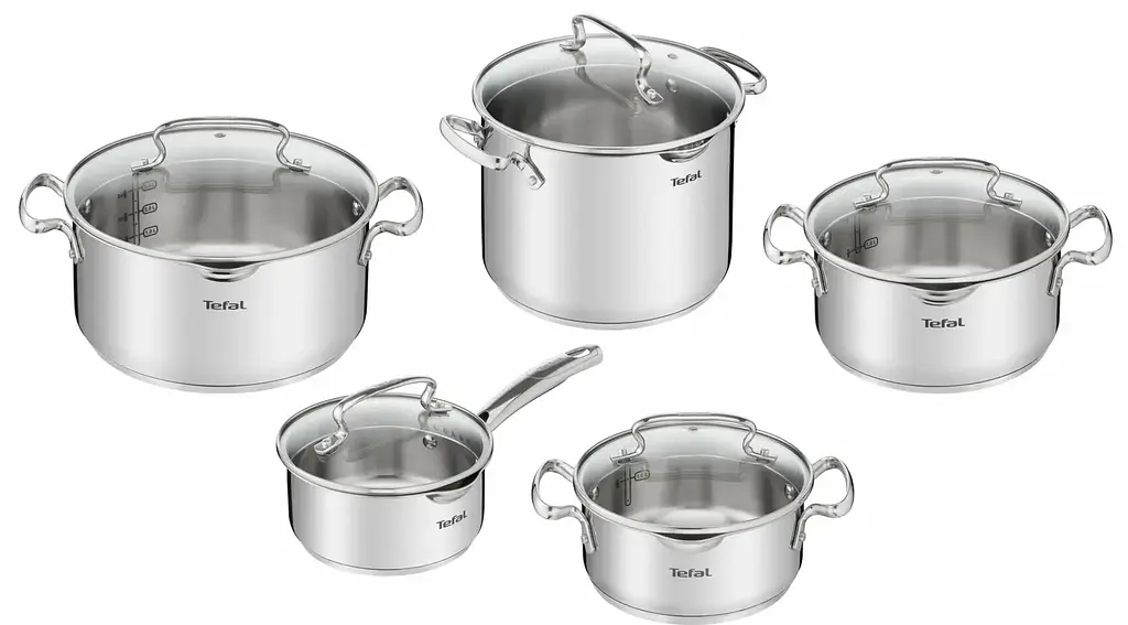 Набір посуду Duetto Plus, 10предметів, нержавіюча сталь, скло Tefal kuh0016925 - фото 2