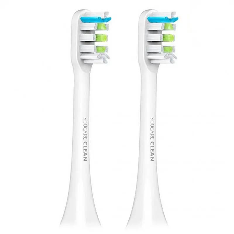 Насадка для зубної щітки Xiaomi SOOCAS X1/X3/X5 BH01W (Білі, 2 шт) - фото 2