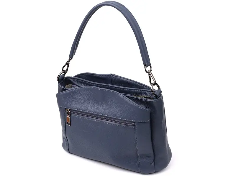 Сумка на плече з натуральної шкіри для жінок Vintage 22х18х11 см sum0027574 - фото 2