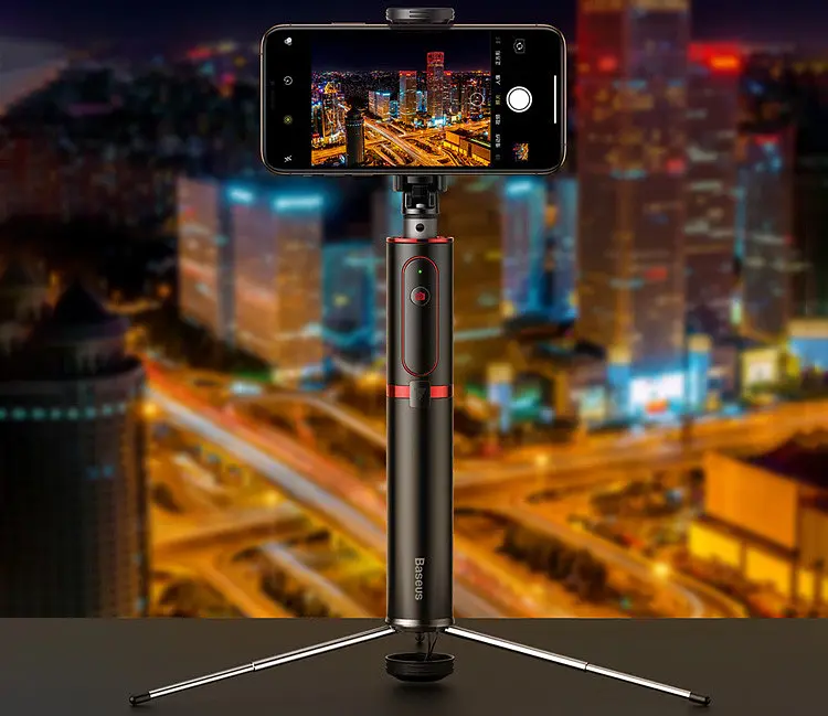 Селфі-монопод Baseus Fully Folding Selfie Stick SUDYZP-D1s чорний - фото 4