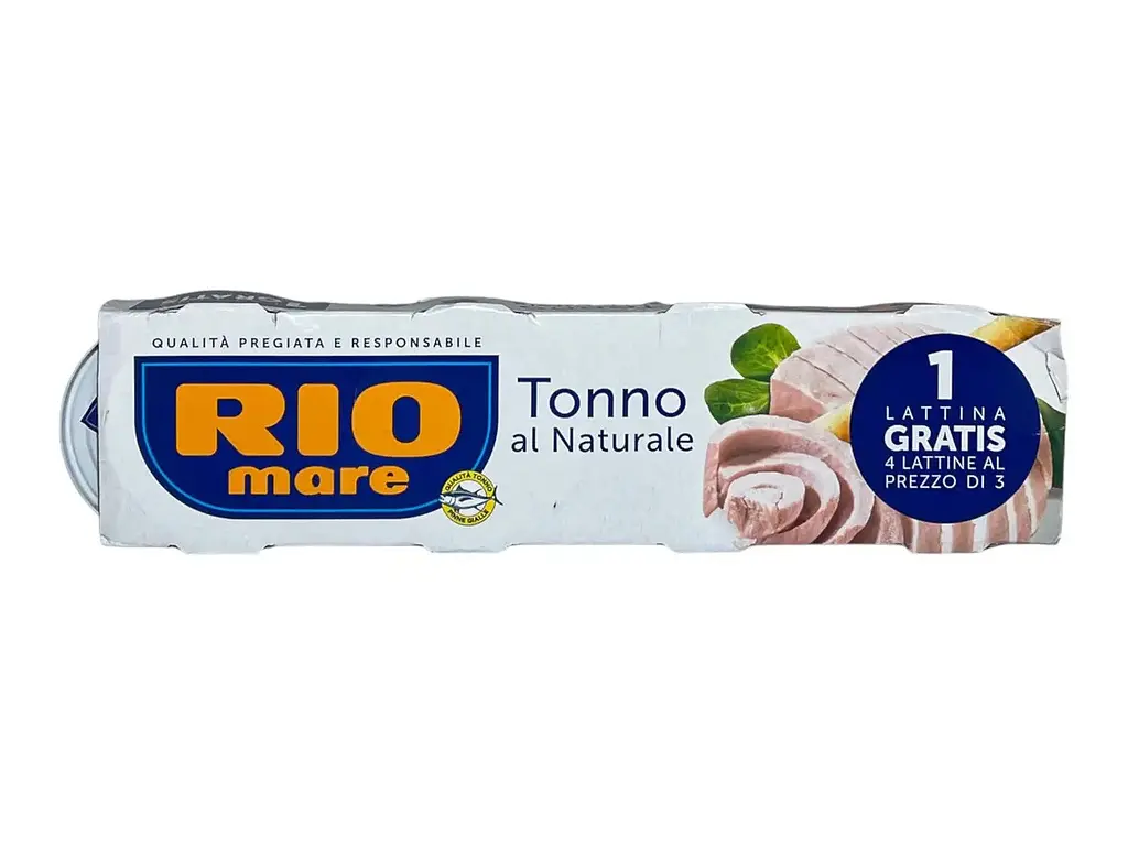 Тунець Rio Mare Tonno al naturale у власному соку 4×80 г