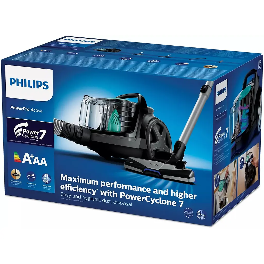 Пилосос Philips 5000 Series контейнерний 900 Вт чорний (FC9550/09) - фото 6
