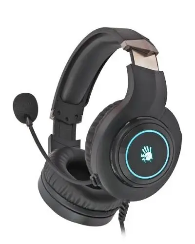Навушники Bloody G220 Black, 2 x Mini jack (3.5 мм) + USB (підсвічування) A4Tech teh0027958