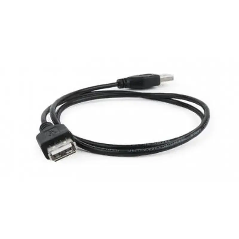 Дата кабель USB 2.0 AM/AF 0.75m Cablexpert (CC-USB2-AMAF-75CM/300-BK) - фото 3