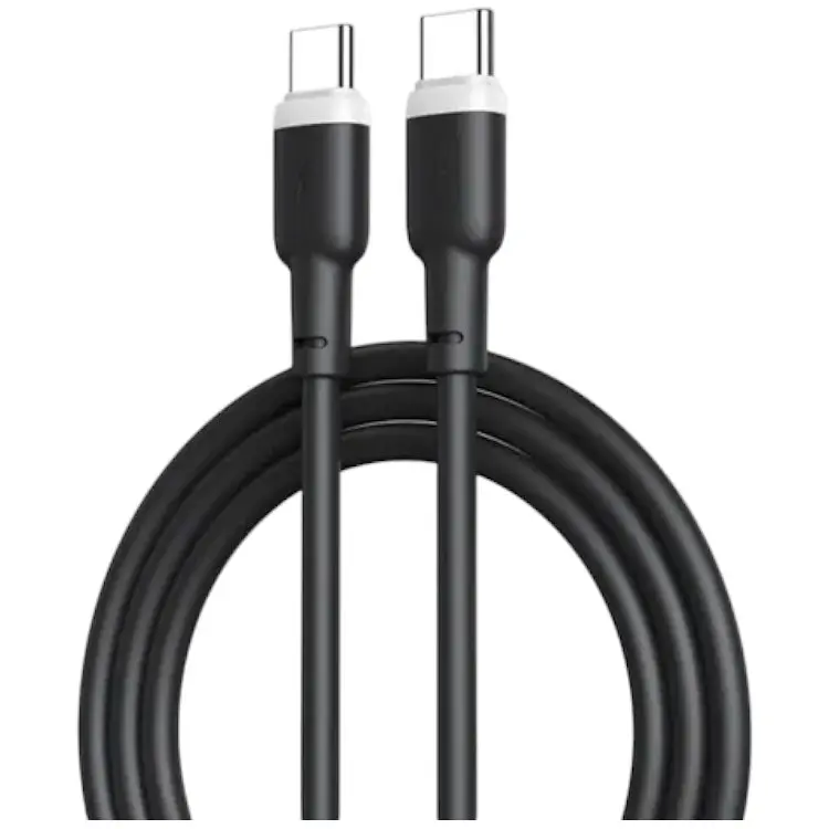 Кабель XO PD Type-C to Type-C NB208B Liquid Silicone 60W 1m Black
