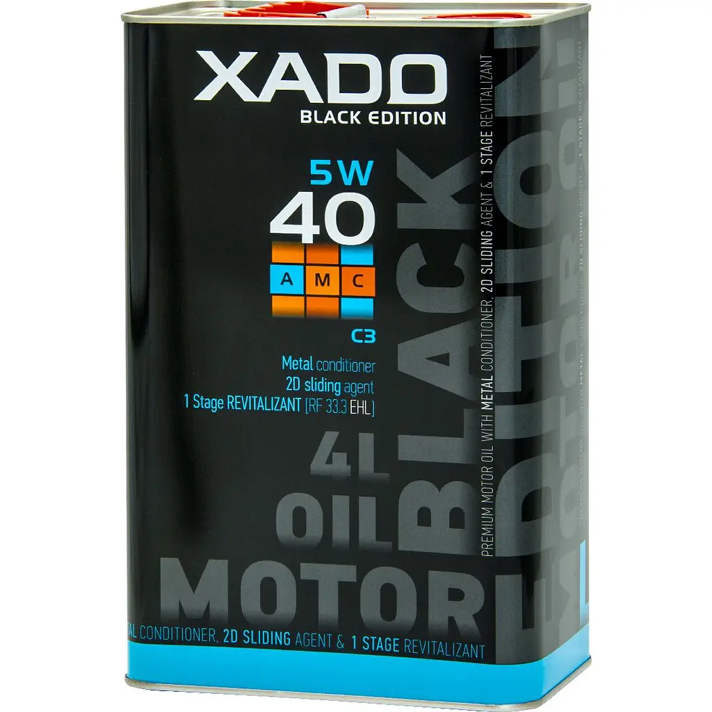 Моторное масло XADO 5W-40 C3 AMC Black Edition синтетическое 4 л - фото 3