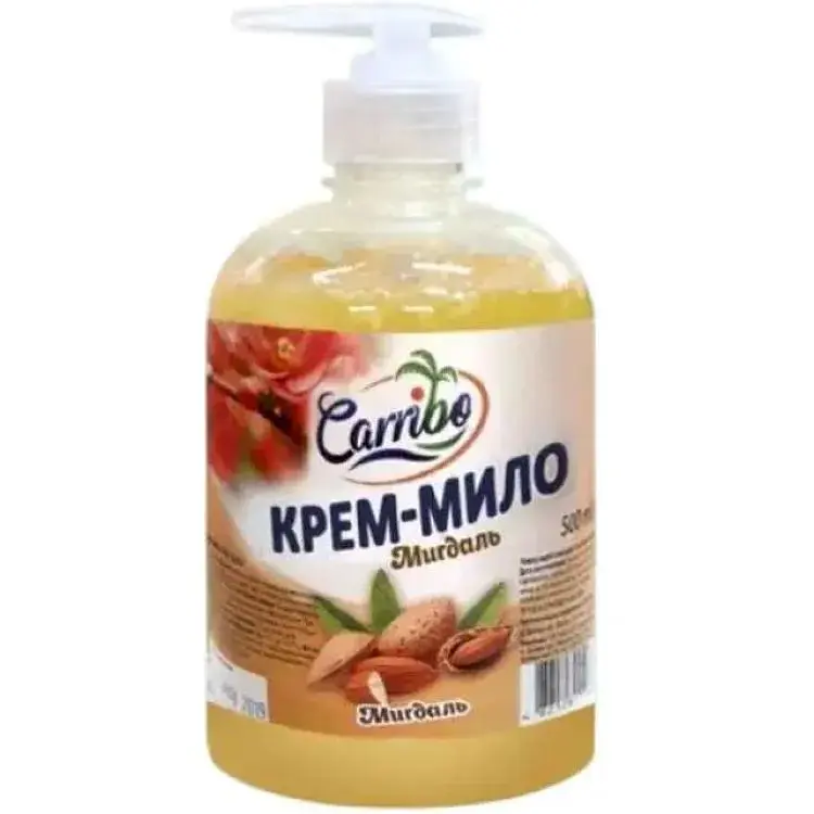 Крем-мило рідке CARRIBO 500мл Мигдаль дозатор
