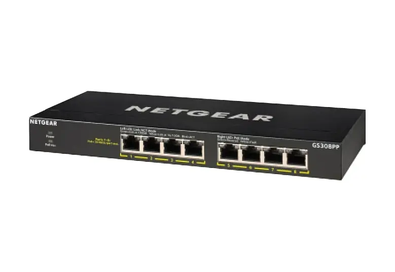 Коммутатор GS308PP 8xGE PoE, 83Вт, Неуправляемый NETGEAR teh0018193 - фото 10