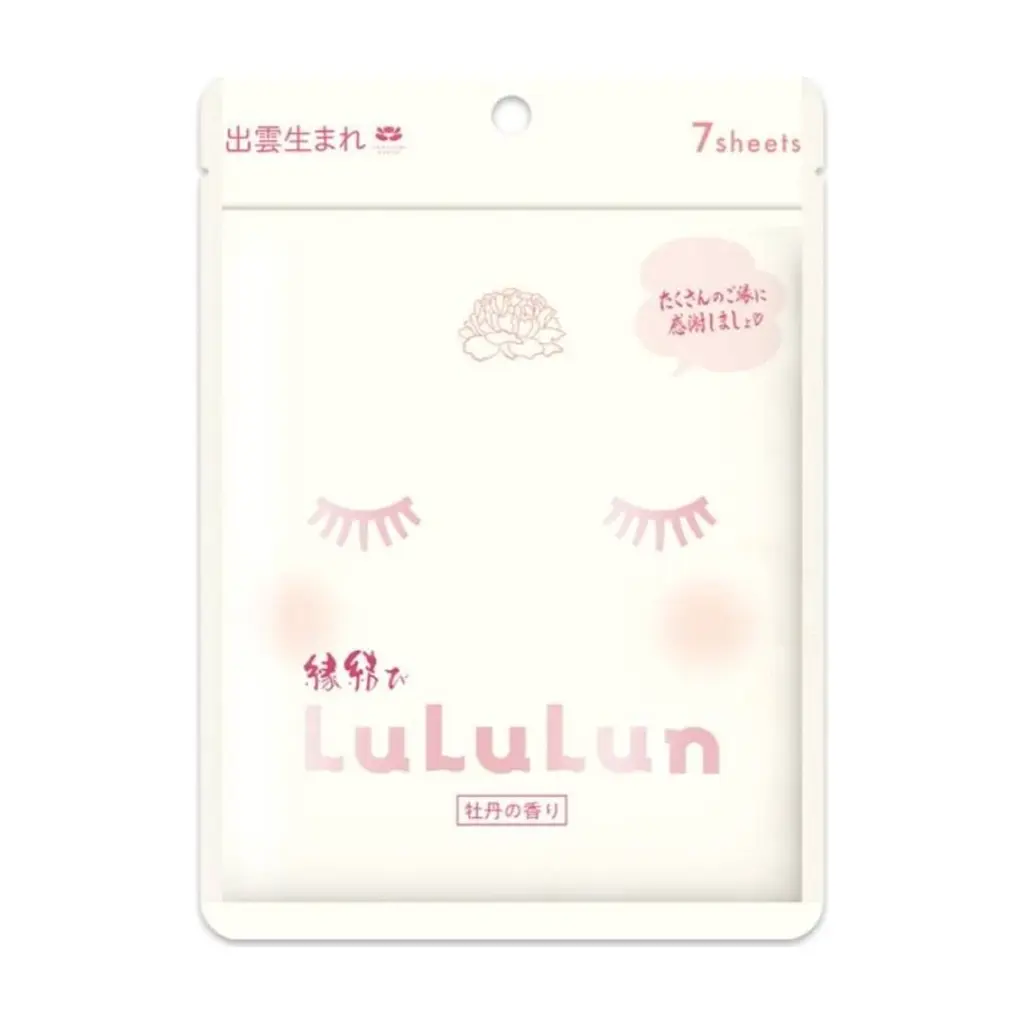 Маска для обличчя Lululun Face Mask Shimane Peony Омолоджуюча З коіксом та півонією 7 шт. (4582305069969)