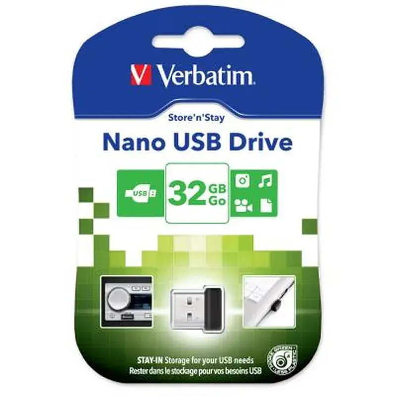 USB флеш накопичувач Verbatim 32GB Store 'n' Stay NANO USB 2.0 (98130) - фото 3