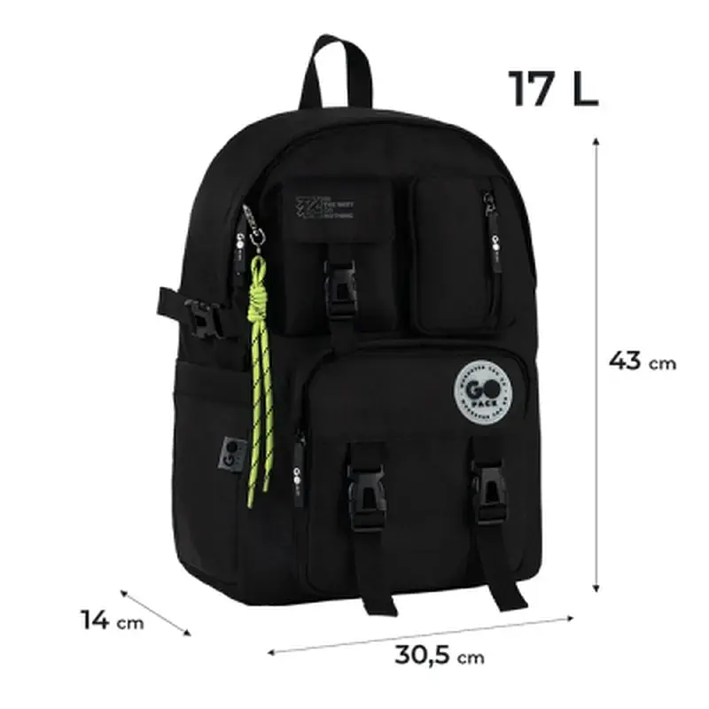 Рюкзак шкільний GoPack Education Teens 2500L чорний (GO26-2500L-3) - фото 12
