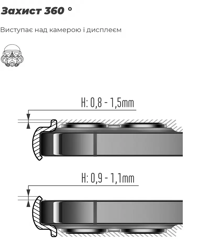 Чехол ArmorStandart ICON для Xiaomi 13T 5G/13T Pro 5G Black [ARM69644] [96879] - фото 4