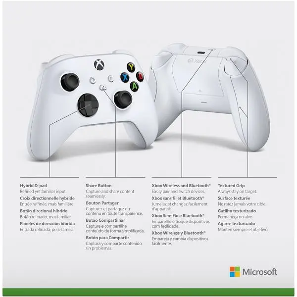 Геймпад Microsoft Xbox Series X, S (Robot White) + Play & Charge Kit - фото 6