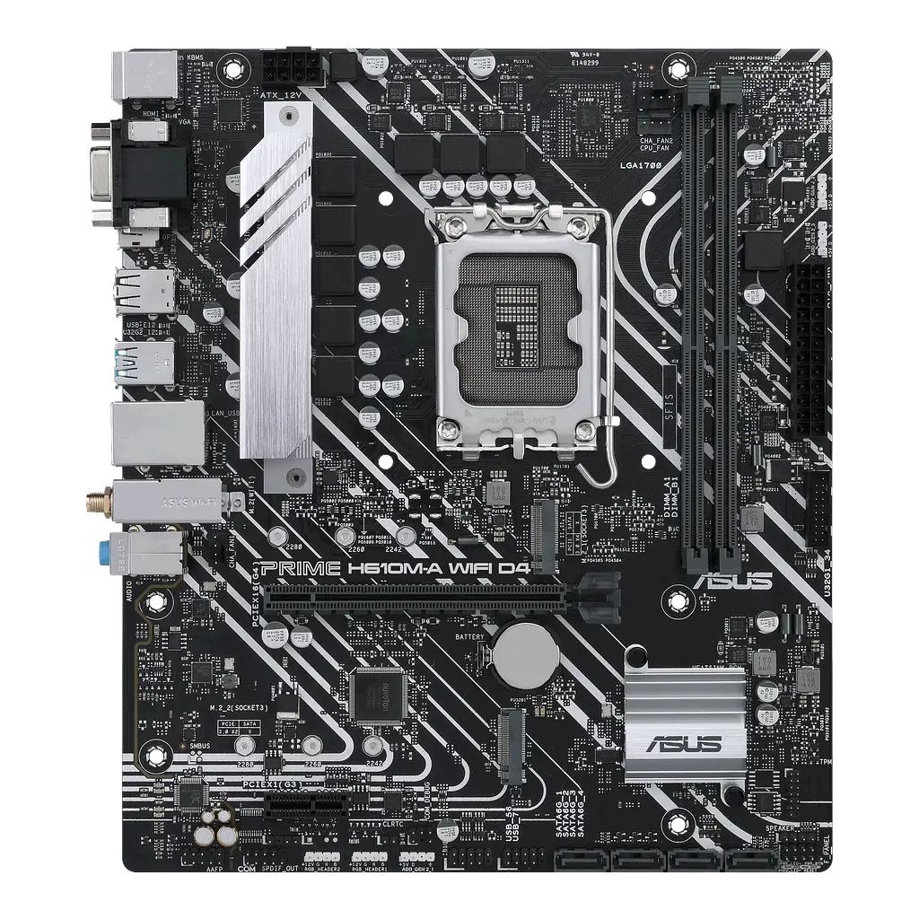 Материнська плата Asus H610M-A Prime Wi-Fi D4 LGA 1700 (PRIME H610M-A WIFI D4) - фото 6