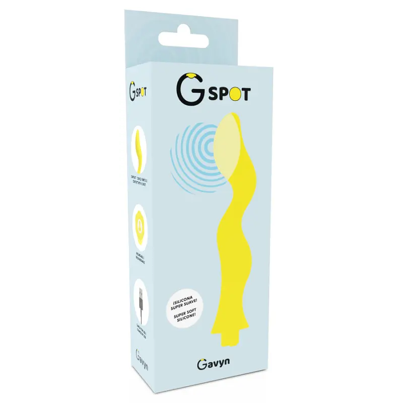 Вібратор для точки G GAVYN, колір: жовтий G-SPOT (Іспанія) G-SPOT GS907440 103080 - фото 2