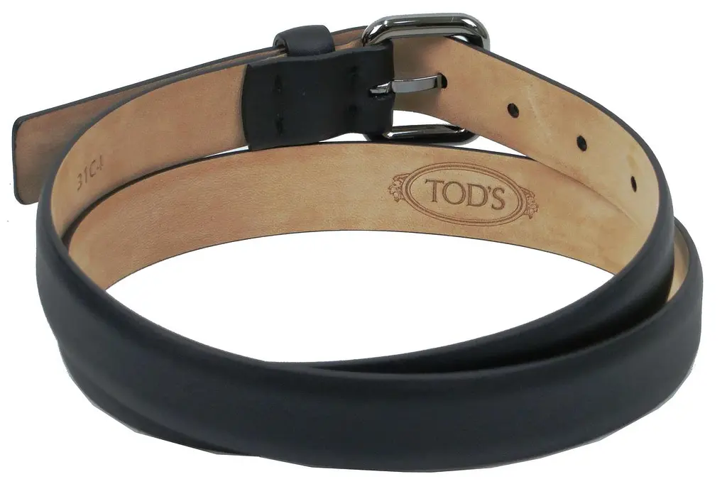 Ремінь жіночий Tod's 85-106 см 2.5 см шкіра Чорний - фото 7