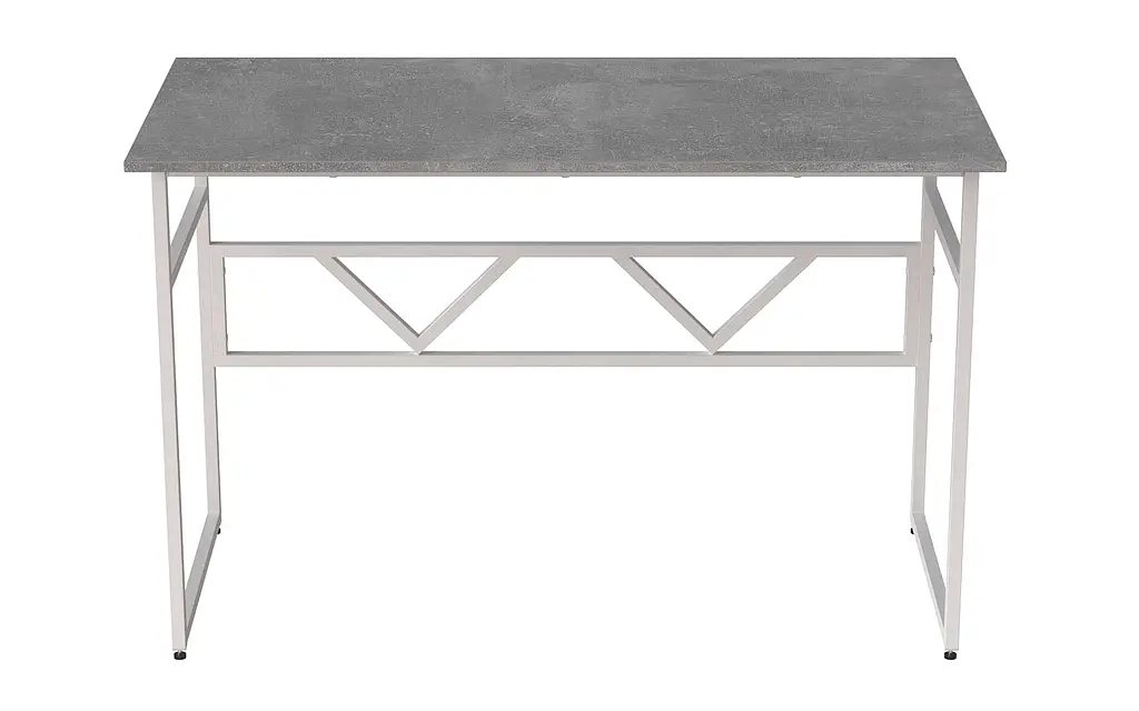 Стол письменный Райан Ferrum-decor 750x1400x700 Белый металл ДСП Бетон 16 мм (FRD-106502) - фото 3