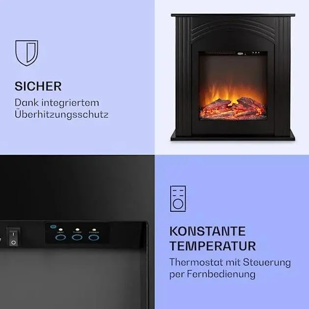 Камин электрический Klarstein Elbrus 2000W (10037972) - фото 3