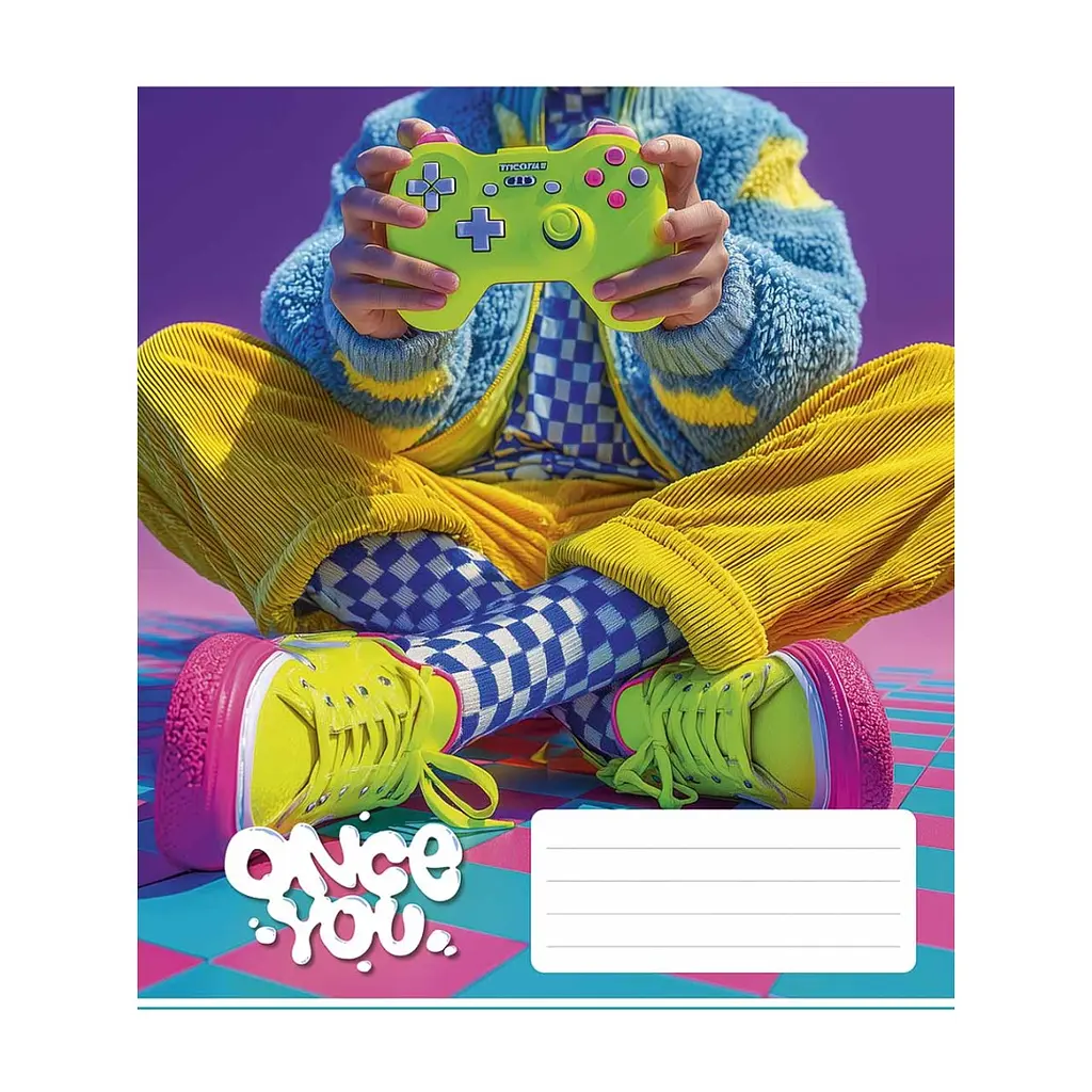 Зошит Школярик Once You 48 аркушів лінія (048-3604L), в асортименті - фото 2